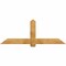 Ekena Millwork Eugene Rough Sawn Timber Gable Bracket, Western Red Cedar, 72"W x 27"H x 2"D x 6"F, 9/12 Pitch GBW072X27X0206EUG00RWR - alternate 1